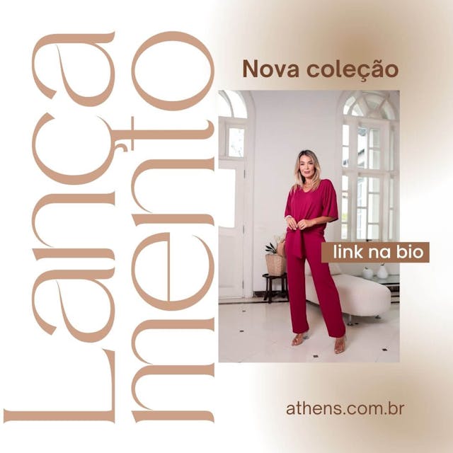 Lançamento da nossa nova coleção! Clique no link da bio ou acesse athens.com.br e renove o seu look! 🤗